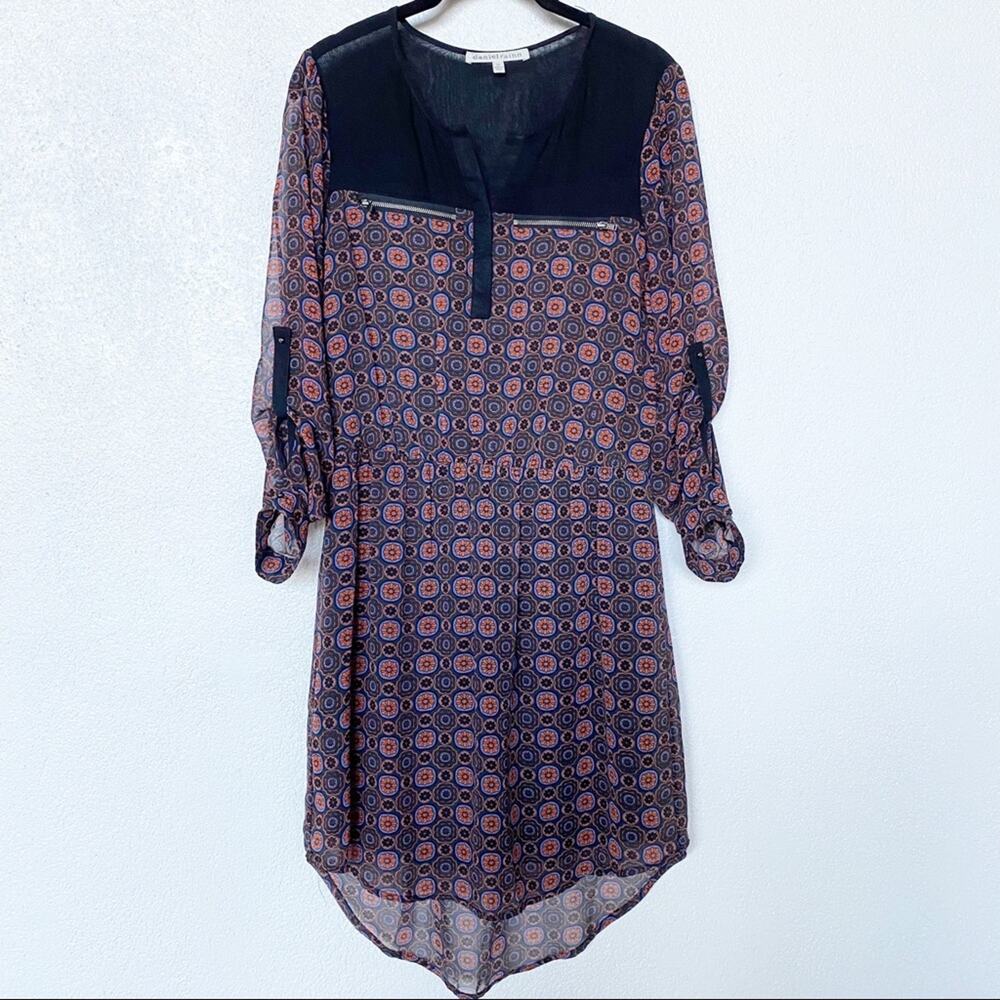 Daniel Rainn Pattern Button Top Dress Size XS